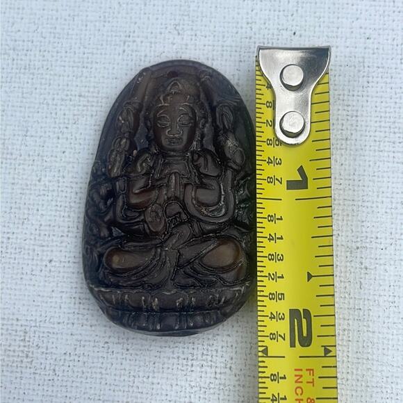 Vintage Nephrite Jade Carved Pendant - Picture 6 of 6